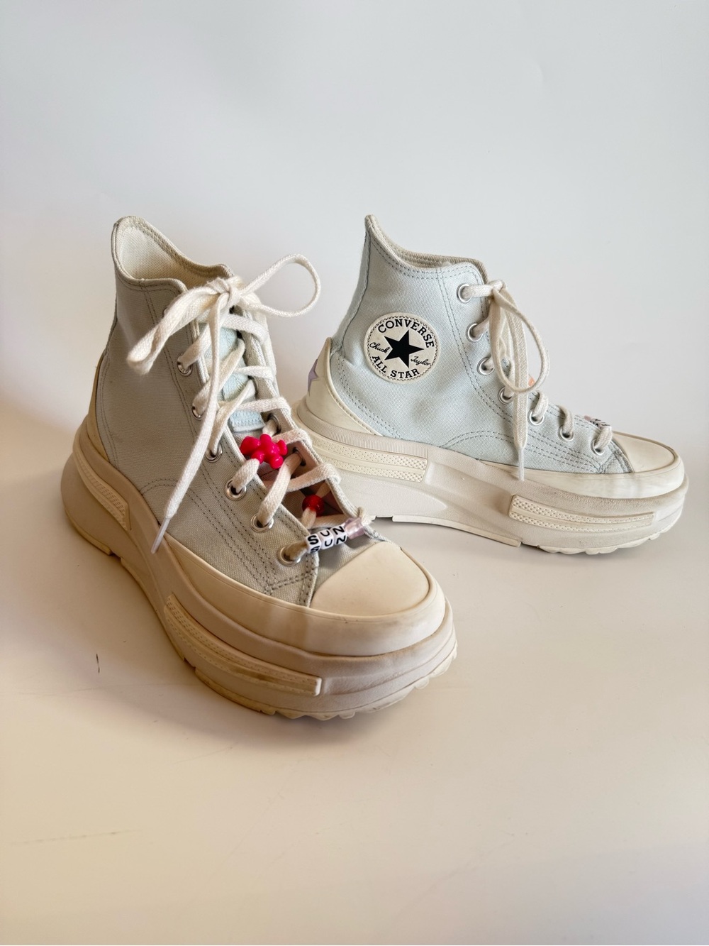 Converse Chuck Taylor Lugged 2.0 Platform High Top Light Blue Butterfly Size 7